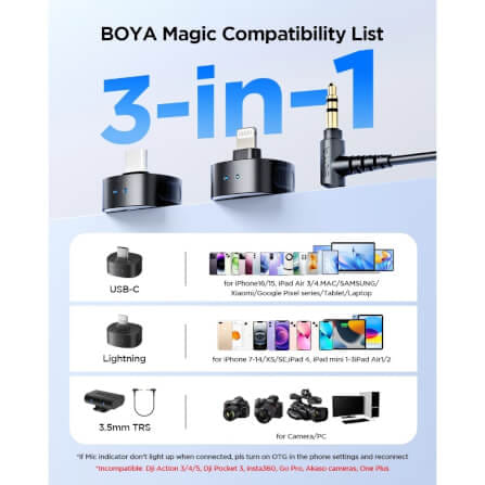 ไมโครโฟนไร้สาย BOYA MICROPHONE BOYA MAGIC-05_8